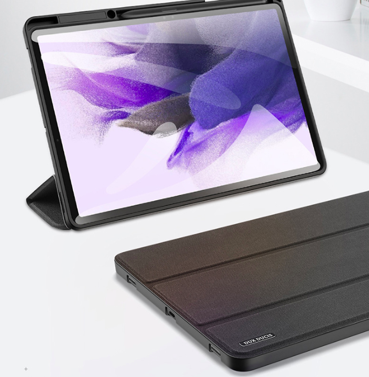 Bao da samsung tab s7 fe dux ducis domo chính hãng - hàng nhập khẩu