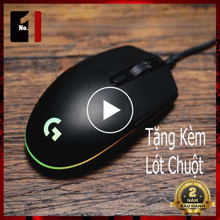 Chuột gaming máy tính logitech g102 led rgb chuột vi tính laptop pc chơi game có dây giá rẻ