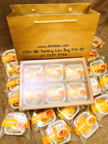 Hộp Kraft Đựng Bánh TRUNG THU làm quà tặng (6 ngăn).