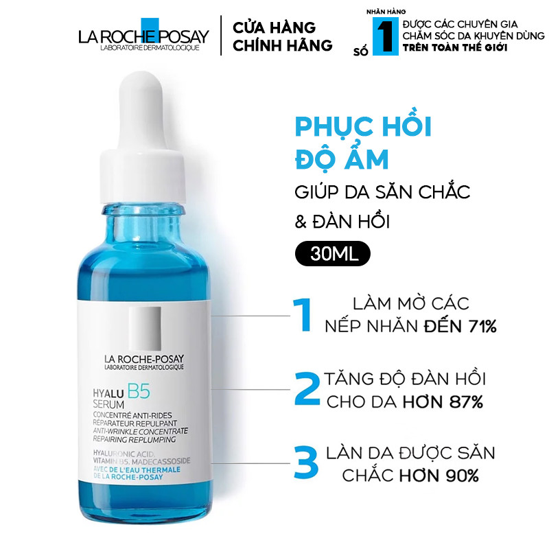 Tinh chất phục hồi dưỡng ẩm la roche posay hyalu b5 serum 30ml - lamii beauty