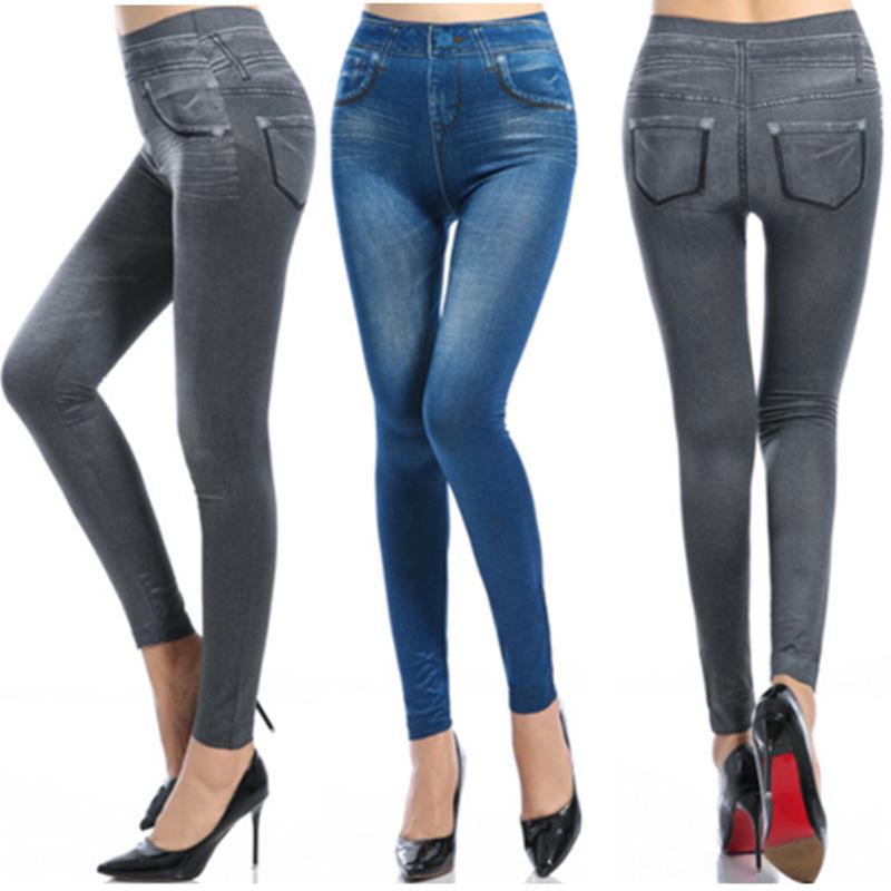 Quần Legging Dài Giả Jean