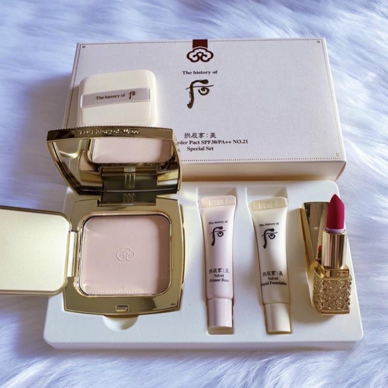 Set phấn phủ whoo vuông mới
