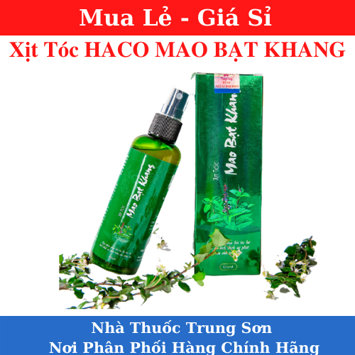 [Chính Hãng-Giá Sỉ]Tinh dầu Haco: Xịt tóc Mao Bạt Khang - TS001