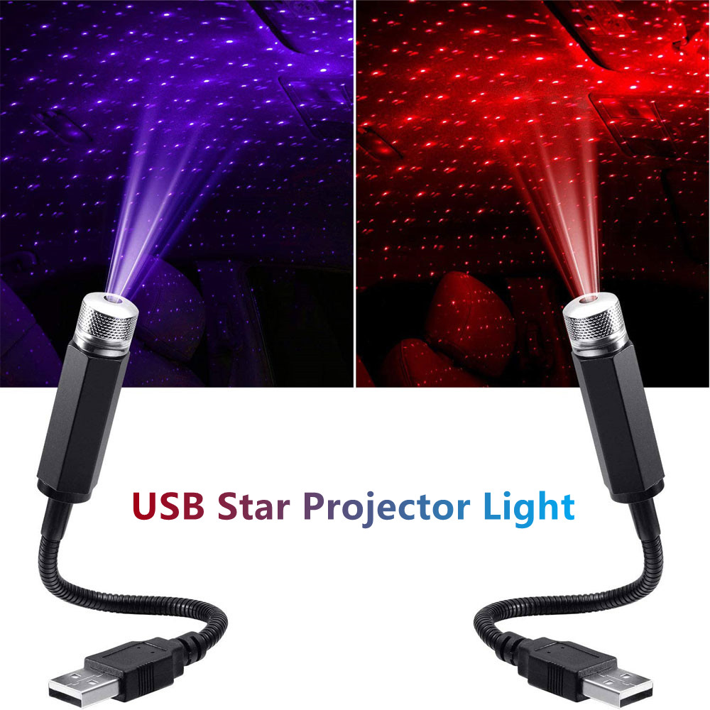 Sao đèn chiếu USB LED bầu trời ánh sáng ban đêm LED đầy sao ánh sáng thiên hà đèn chiếu đèn trang trí đèn ngủ cho mái phòng Trần