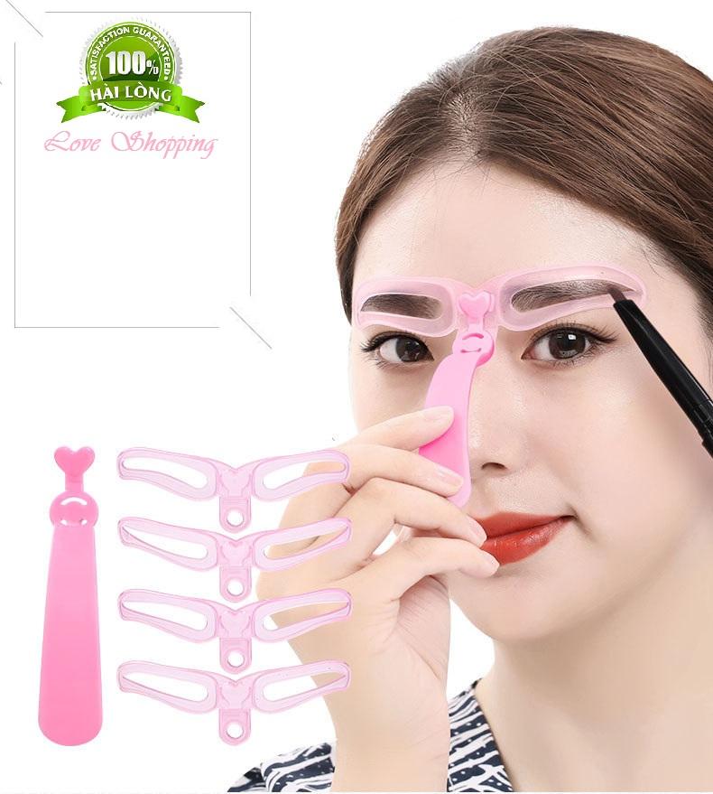 Khuôn kẻ mày , 4 khuôn kẻ mày tiện lợi 4 kiểu dáng thay đổi