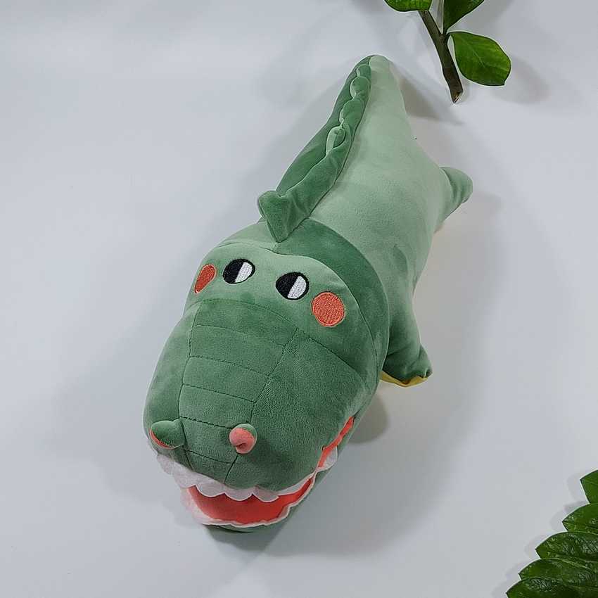 Gấu bông cá sấu ngáo size 60 cm mềm mịn vải nhung co giãn 4 chiều