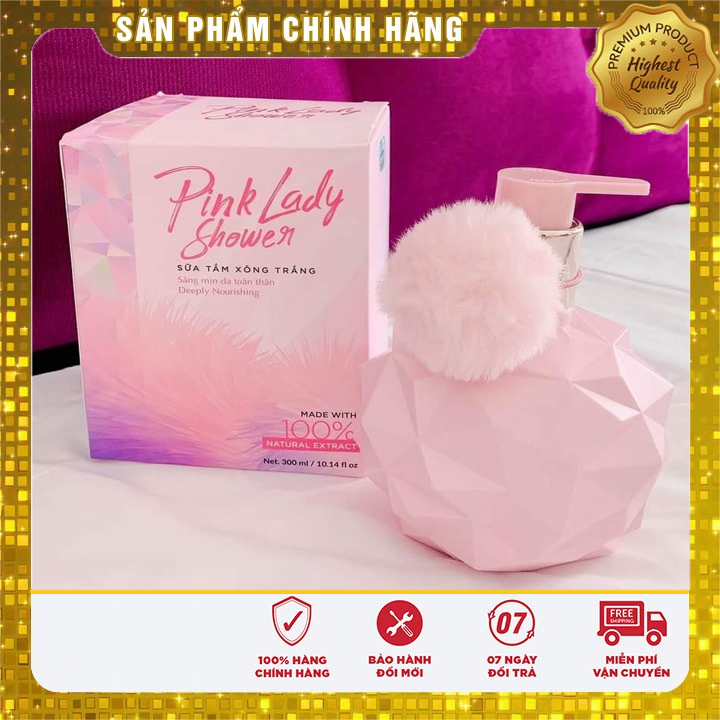 [Chính Hãng] sữa tắm xông trắng pink lady siêu trắng