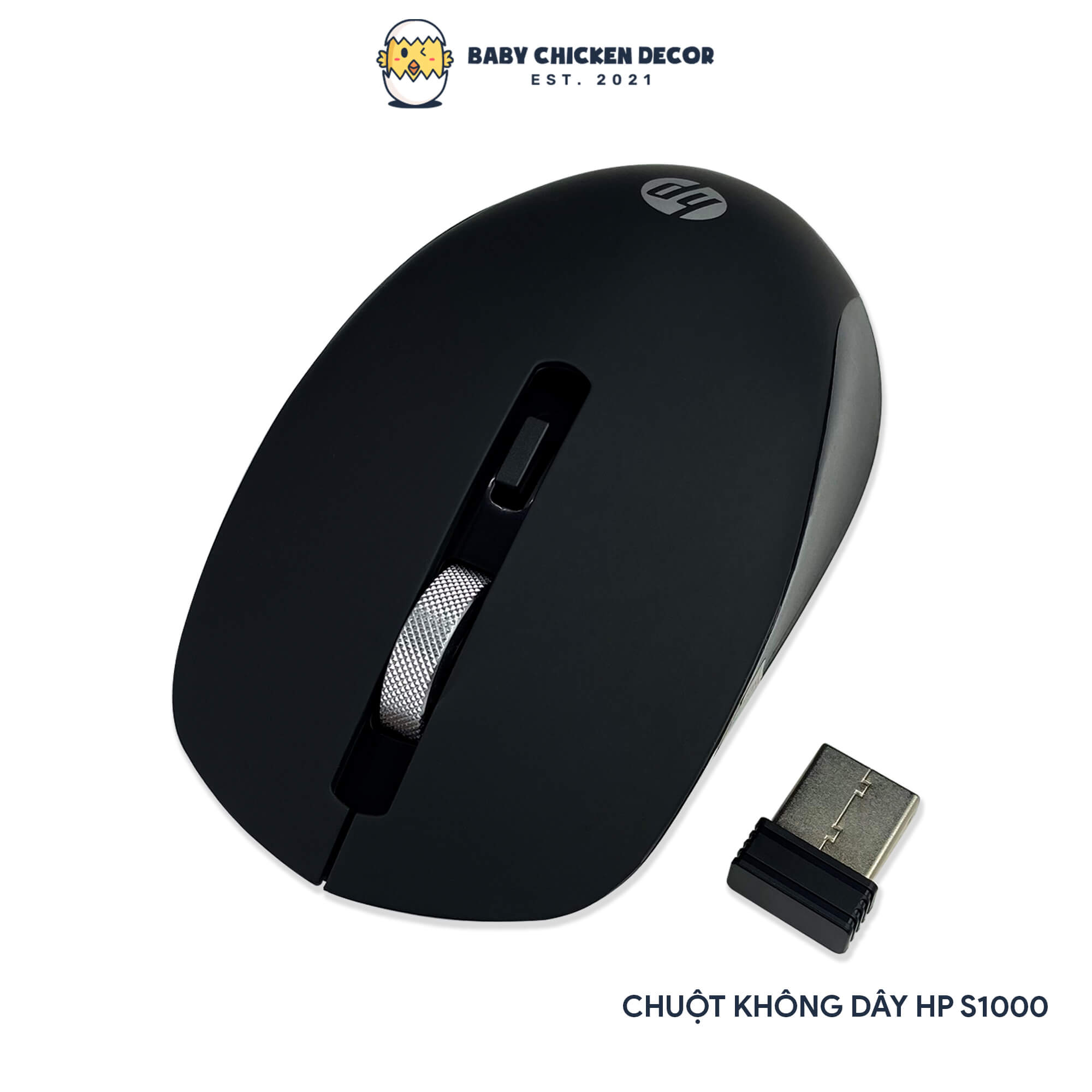 Chuột không dây hp s1000 plus 1600 dpi wireless giá rẻ phù hợp văn phòng - baby chicken decor