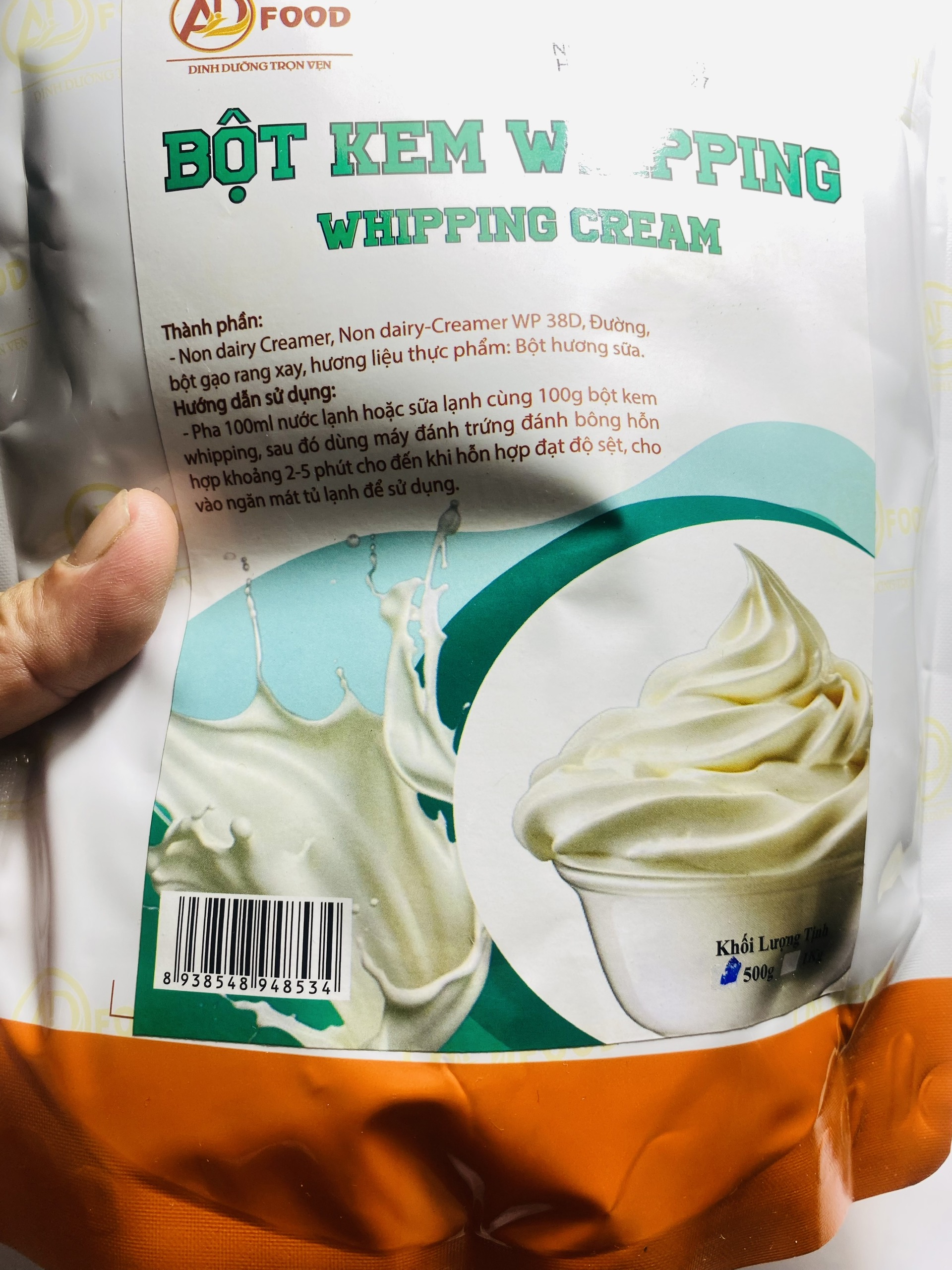 500g bột kem Whipping cream