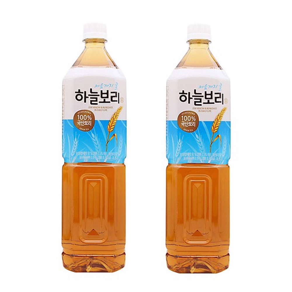 Combo 2 chai nước trà lúa mạch woongjin - nhập khẩu hàn quốc