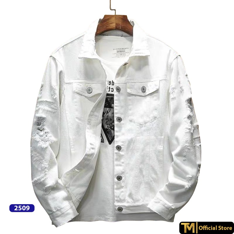 [HCM]Áo khoác Jean nam form regular có túi trong vải Jean mềm mịn MS2509 - TMSTORE