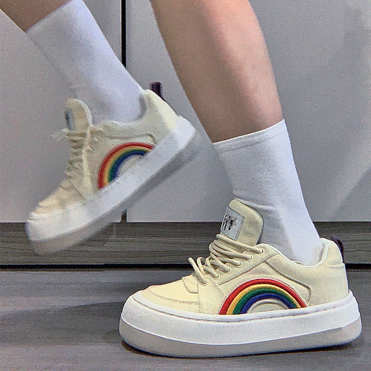 Giày thể thao nữ sneaker - giày sneaker cầu vồng nữ lisa blackpink