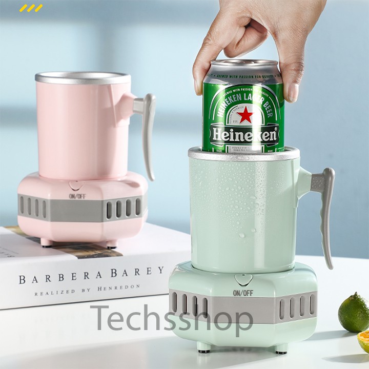 Cốc làm lạnh 420ml 12v 3A - Ly giữ nhiệt làm lạnh di động cho ô tô - Máy làm lạnh cho tài xế lái xe - Cốc làm lạnh bia nước ngọt cà phê - Cốc du lịch cắm trại