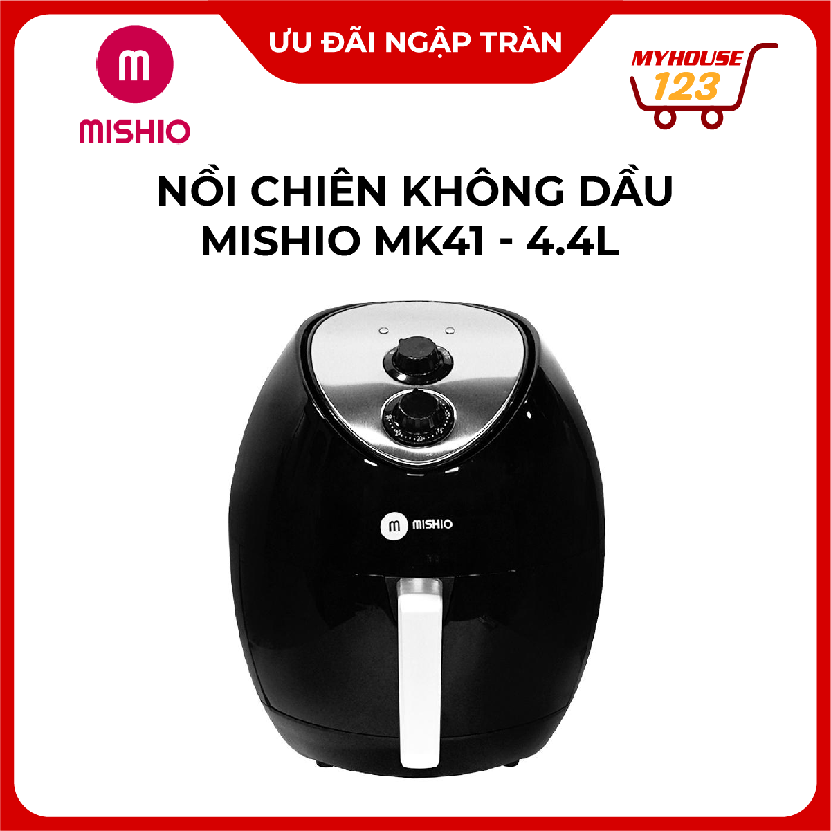 Nồi chiên không dầu MISHIO 4,4L MK41