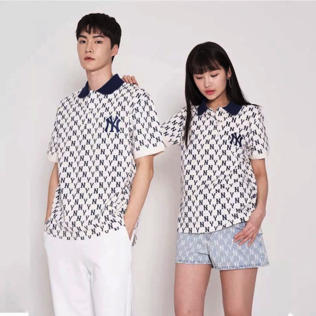 Áo thun MLB Polo mắt chim thoáng mát cao cấp
