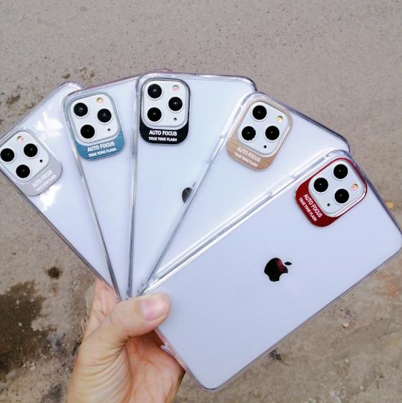 Ốp lưng Iphone 11 / ip 11 pro / ip 11 pro max lens autofocus dẻo có khung bảo vệ camera