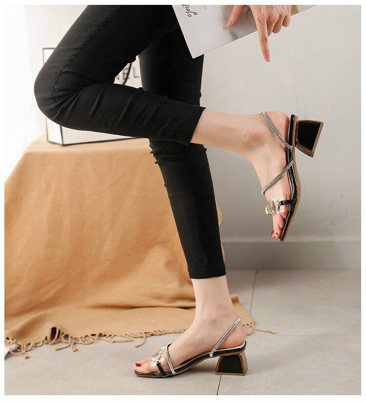 GIÀY CÓ BIG SIZE CAO GÓT 7CM DÂY MẢNH XỎ NGÓN BAO HOT
