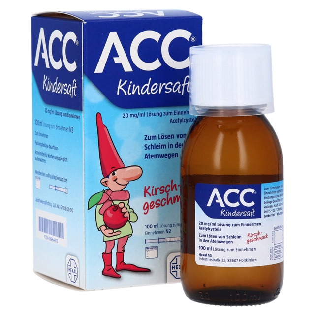 Siro Acc Kindersaft giảm ho long đờm cho bé nội địa Đức 100ml