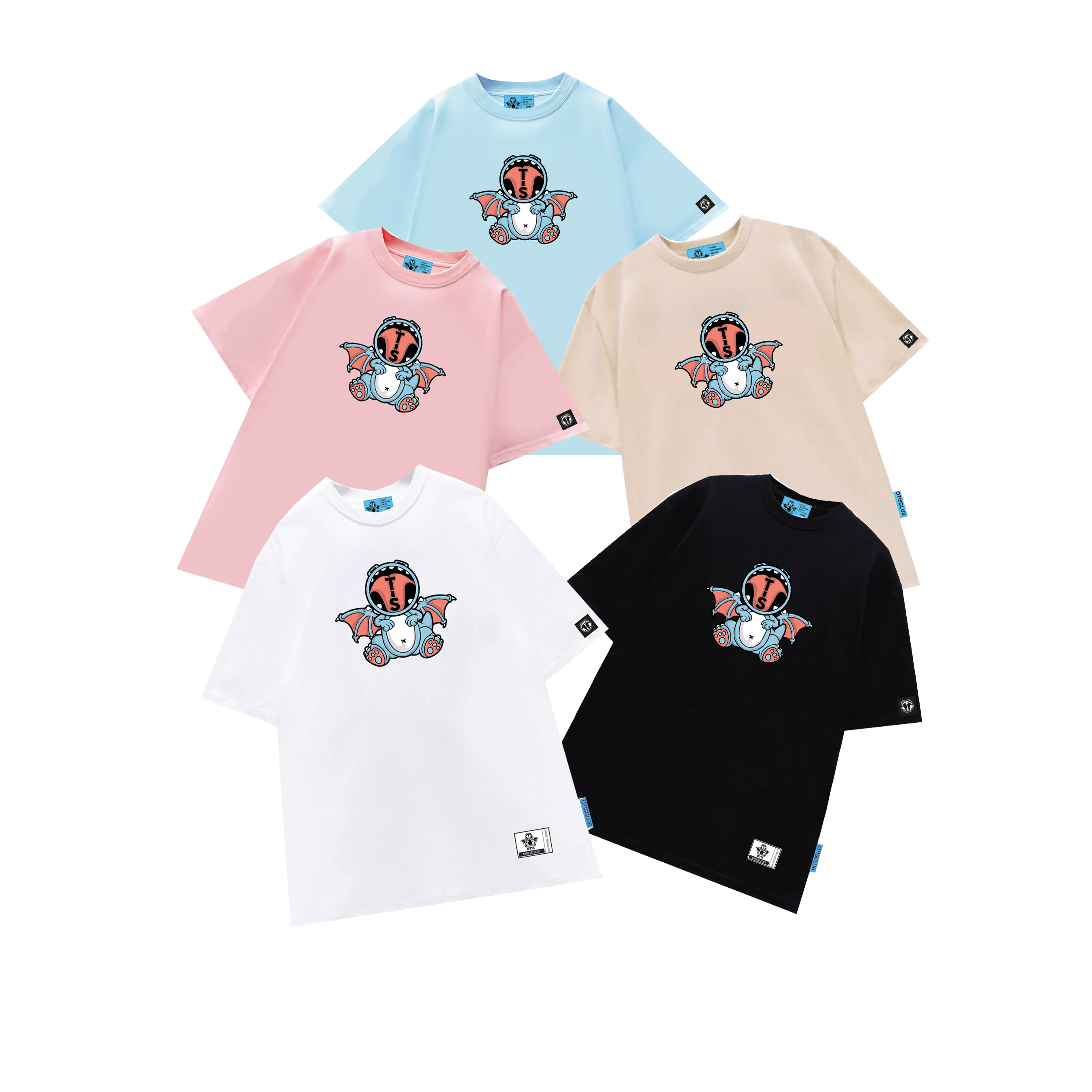 Áo thun tay lỡ cotton local brand otis club - tee basic 03