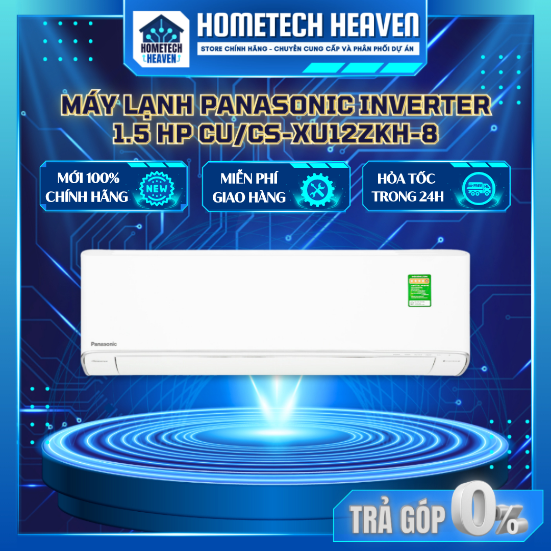 [CU/CS-XU12ZKH-8] Máy Lạnh Panasonic inverter 1.5HP XU12ZKH - Hàng Chính Hãng