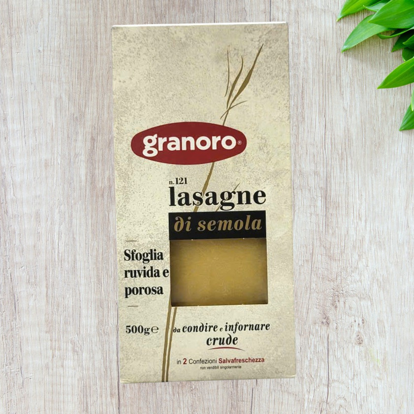 GRANORO [hộp 500g / số 121] MÌ LÁ Ý Durum Wheat Semolina Lasagne