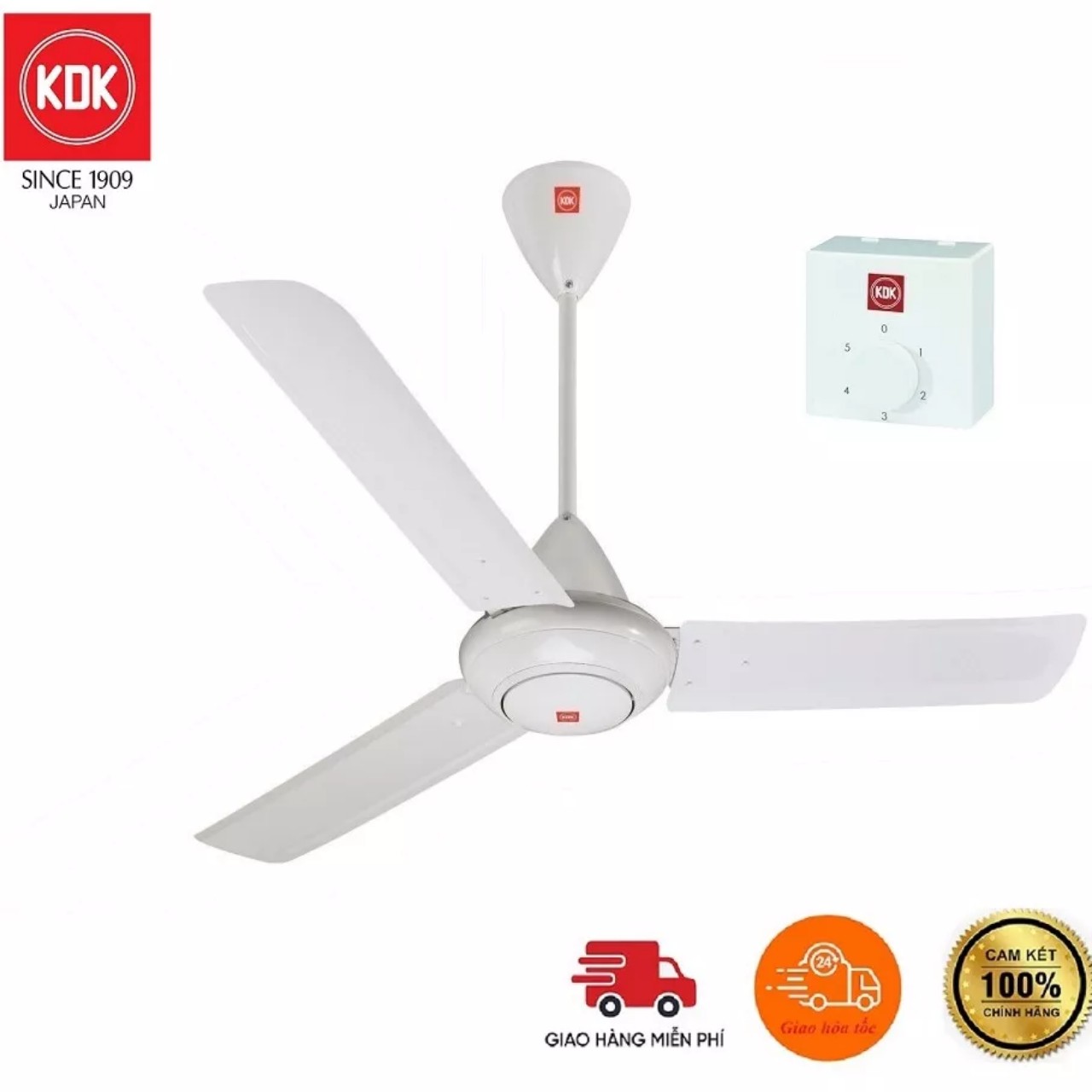QUẠT TRẦN 3 CÁNH KDK M60XG