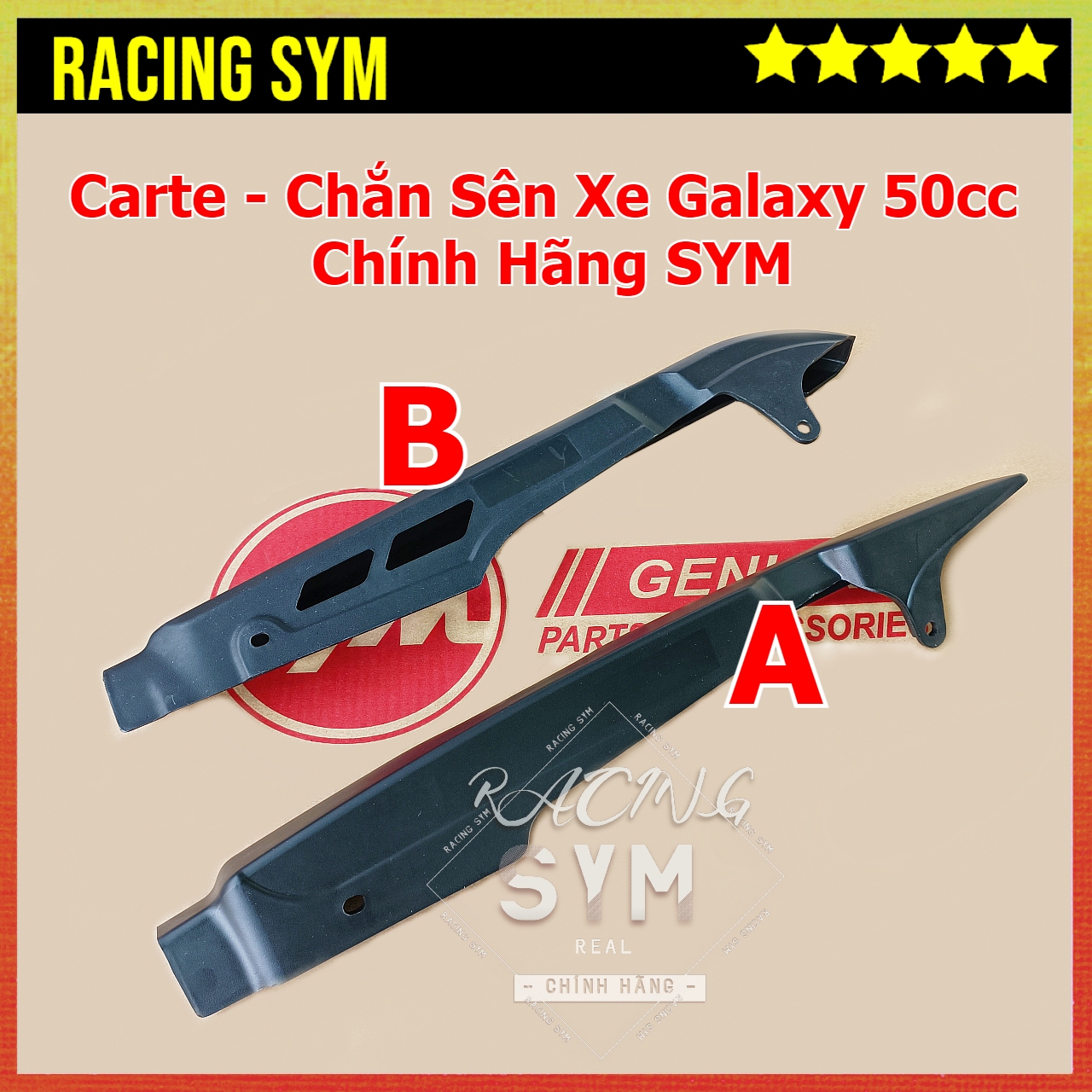 Carte chắn sên xe galaxy 50cc chính hãng sym
