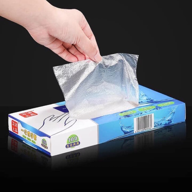 Hộp 200 bao tay nilon tiện lợi