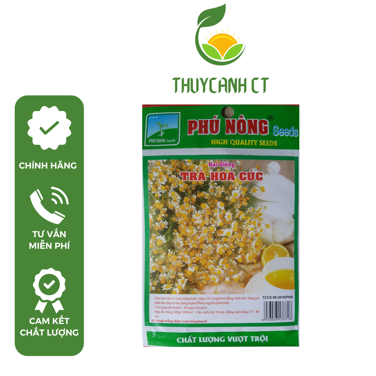 Hạt giống trà hoa cúc phunongseeds - 3g