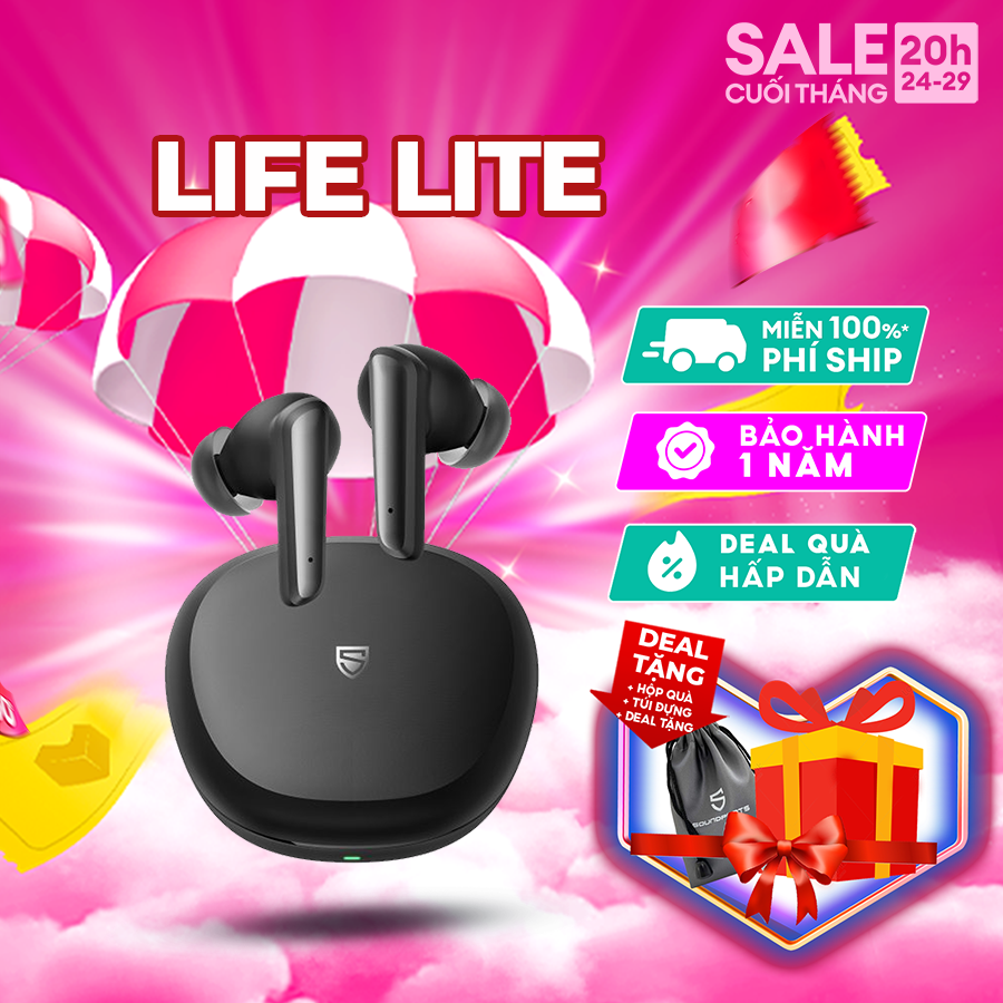 Tai nghe True Wireless Bluetooth Soundpeats Life Lite