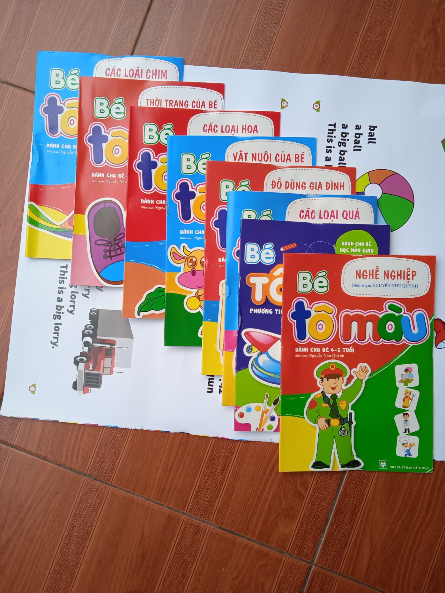 Combo 10 quyển vở tô màu cho bé  3-5 tuổi