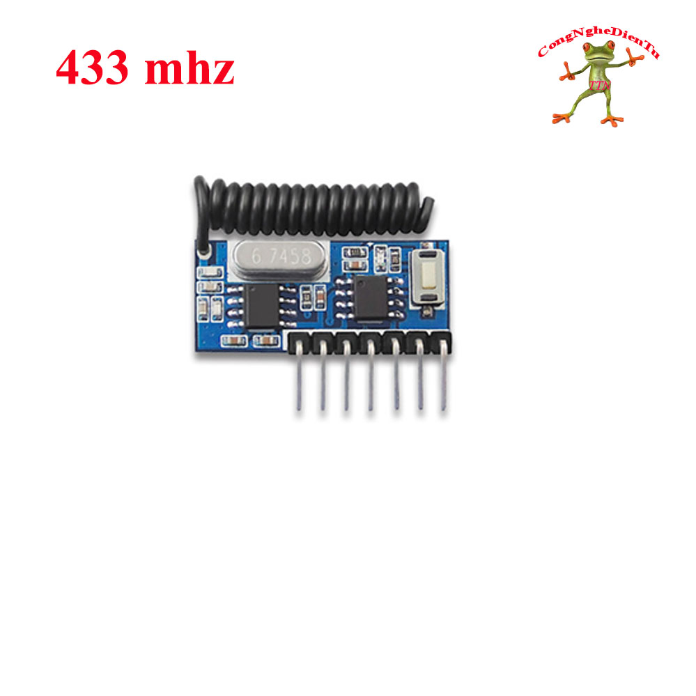 Mạch thu RF 433MHz Học Lệnh 4 kênh 5v ( module có anten )