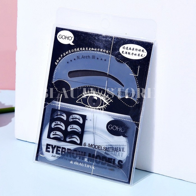 Set 6 khuôn kẻ chân mày cao cấp