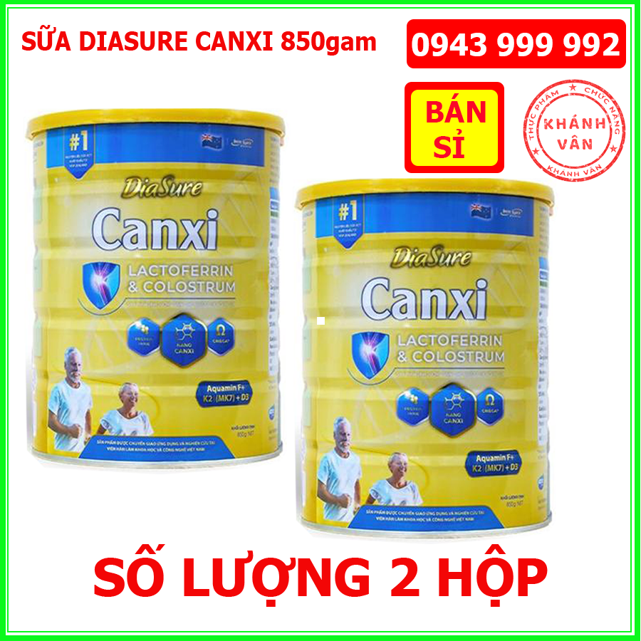 - Sữa diasure canxi lon 850g chính hãng giá tốt date mới- hỗ trợ xương chắc khỏe