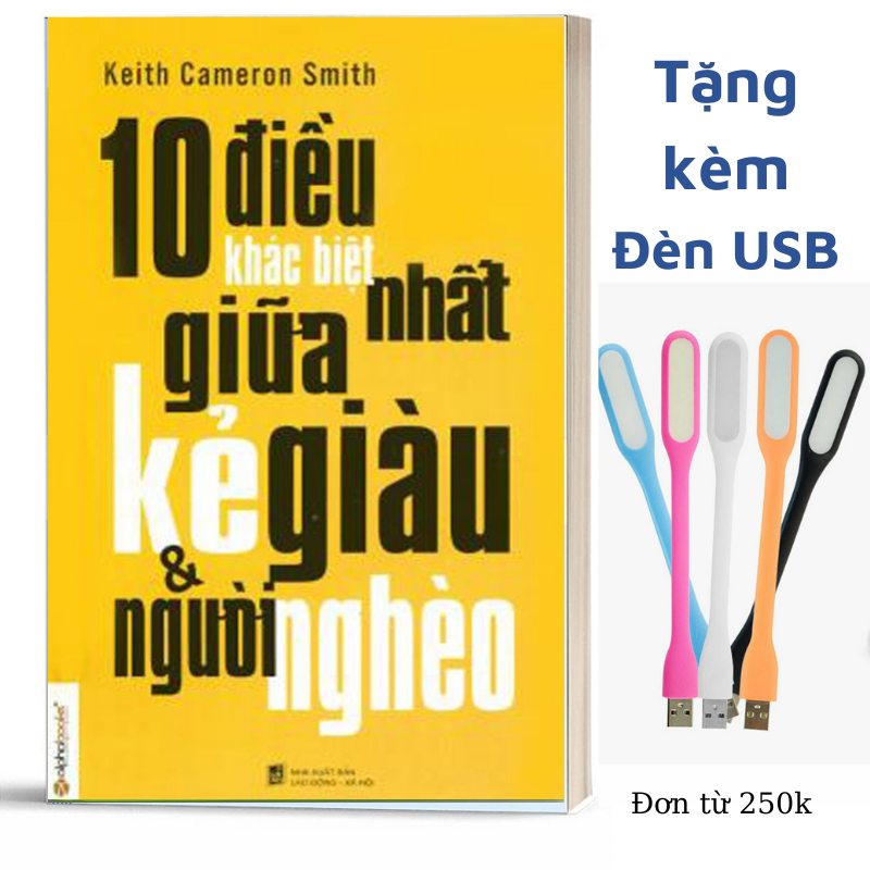 10 điều khác biệt nhất giữa kẻ giàu và người nghèo - tặng bookmark