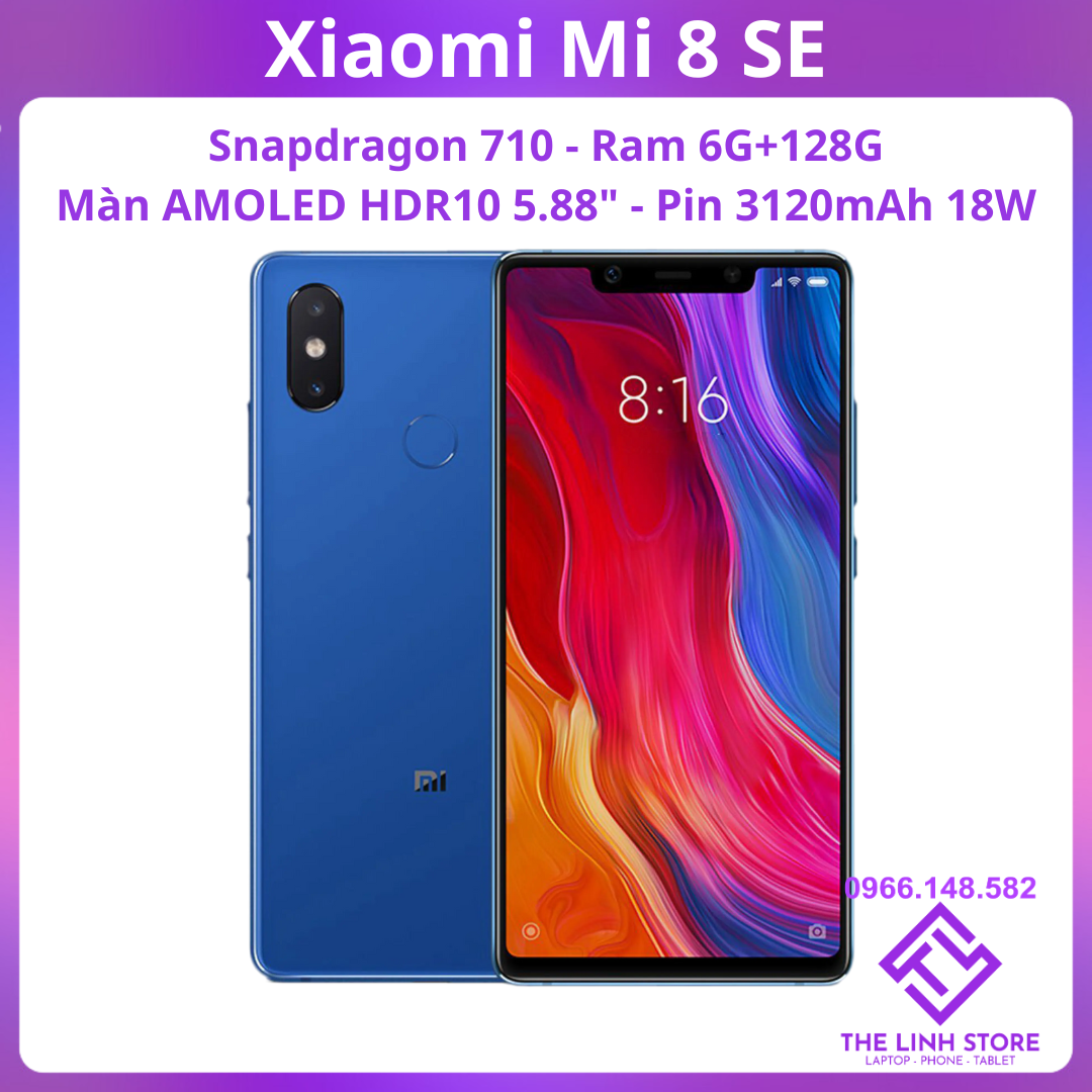 Điện thoại xiaomi mi 8 se màn amoled - snap 710 ram 6g 64g