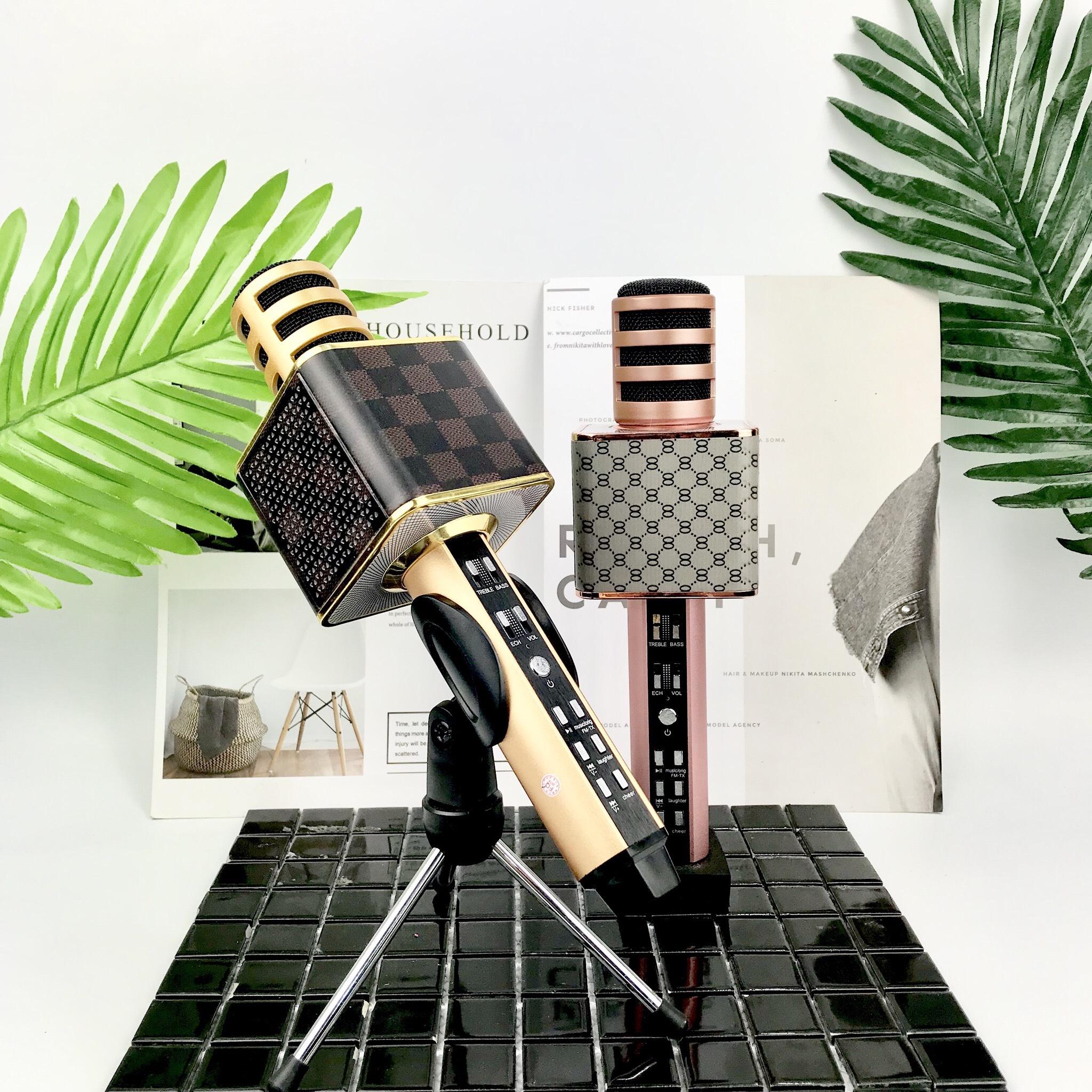 [ Xả Kho ] Micro Karaoke Kèm Loa Bluetooth Nhập Khau Cao Cấp SD 18 Có Khe Cắm Thẻ Nhớ 3 Trong 1, Mic Hát Karaoke Bluetooth Không Dây Kèm loa Âm vang Ấm mic hát karaoke cầm tay mini micro hát trên xe hơi mic hát karaoke hay nhat hiện nay