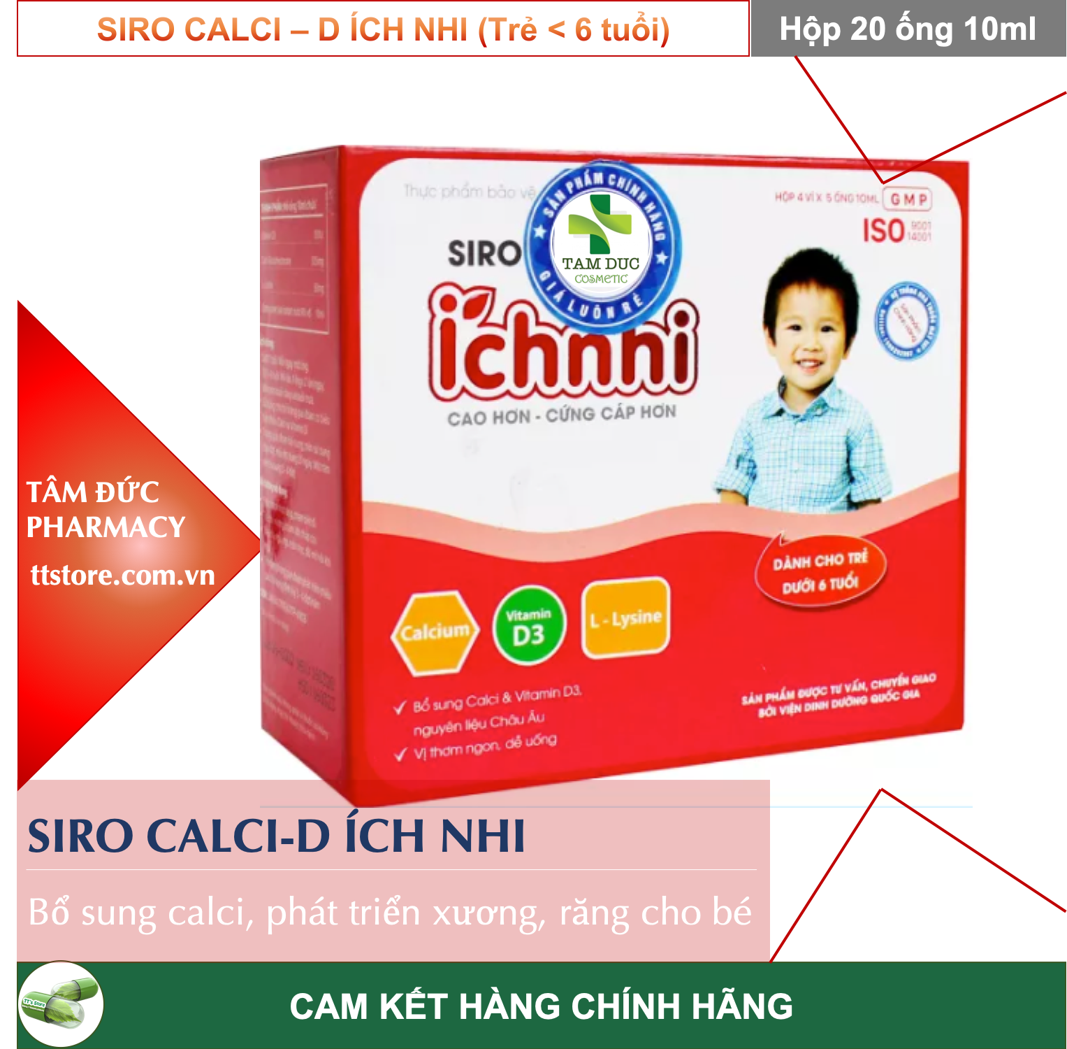Siro calci-d ích nhi - bổ sung calci phát triển xương và răng
