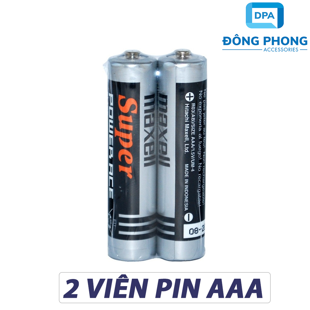Combo 2 viên pin maxell aaa chính hãng nguyên seal