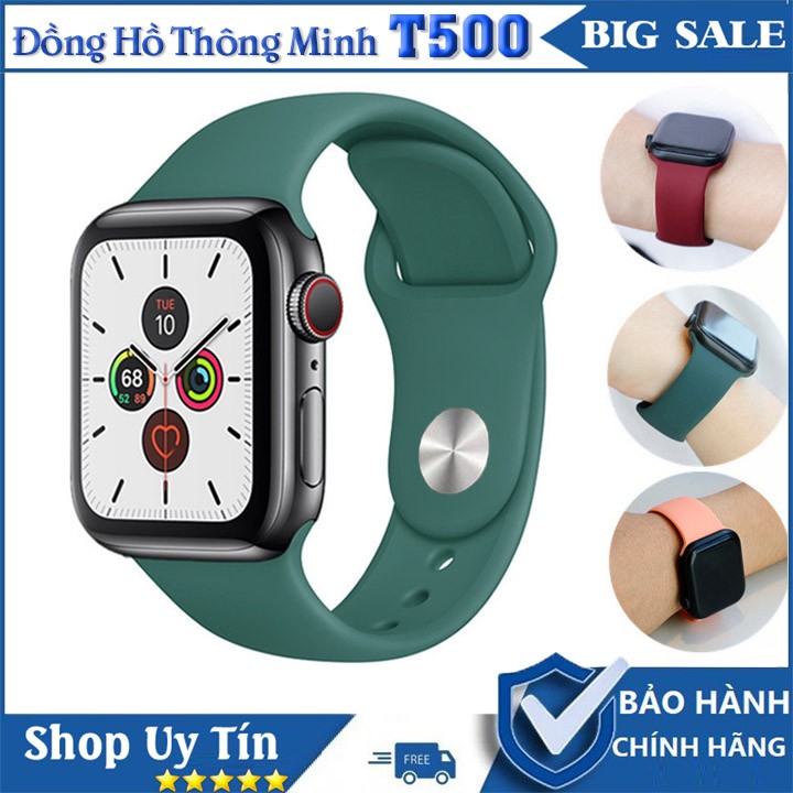 Đồng hồ t500 plus seri 5 đồng hồ thông minh nam nữ t500+ plus fullbox đồng hồ t500 seri 5 thế hệ mới smart watch đồng hồ thông minh t500 pro kết nối bluetooth có chức năng đếm bướcgọi điện thoại