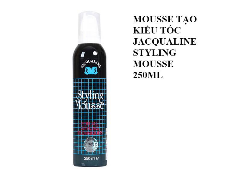 Xịt tóc Jacqualine Styling Mousse dạng bọt dành cho cả Nam & Nữ. Gôm xịt tóc không gây kích ứng da đầu, phù hợp sử dụng với mọi chất tóc. Chai 250ml