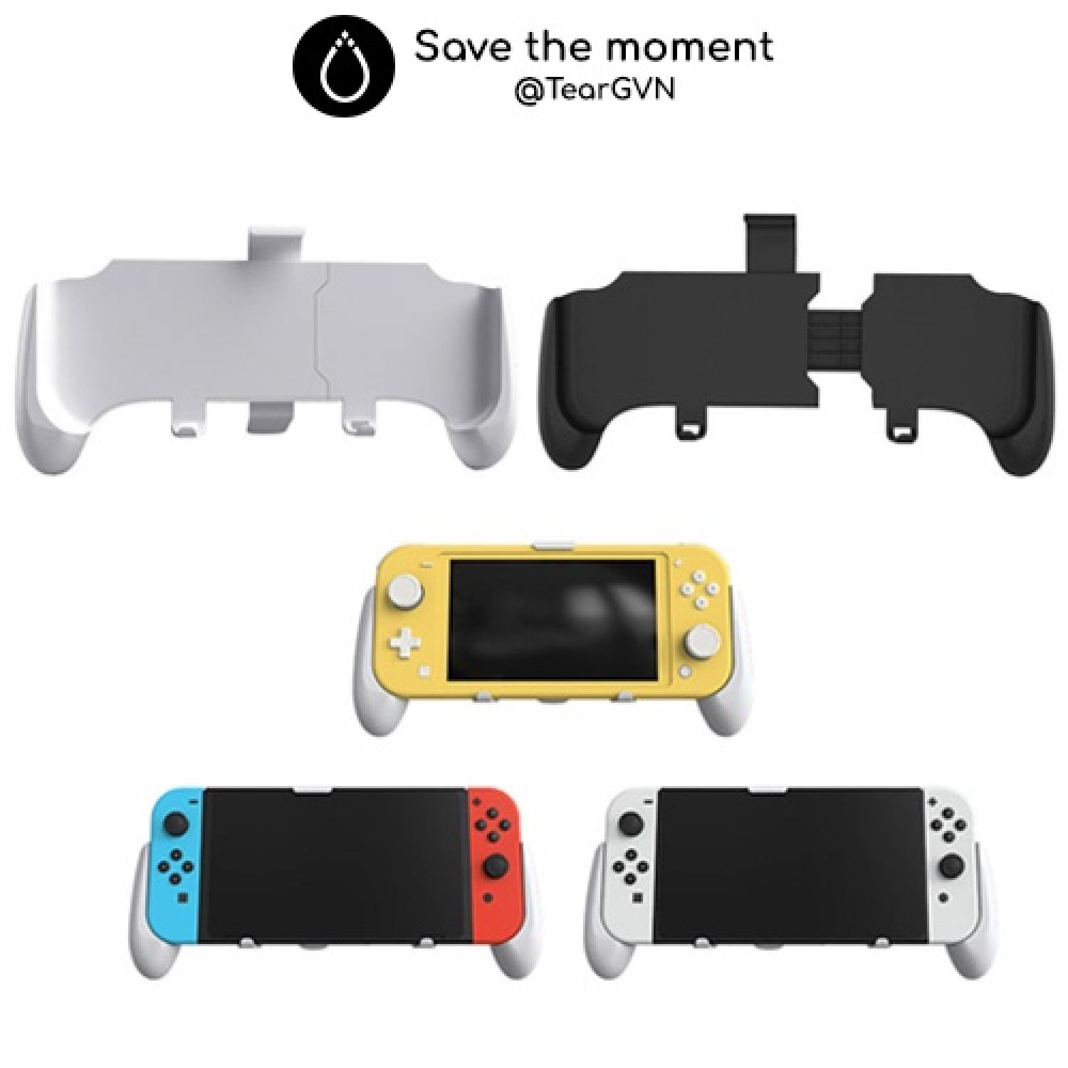 Grip đa năng công thái học JYS chống mỏi cổ tay cho Nintendo Switch Oled / Switch V1,2 / Switch Lite