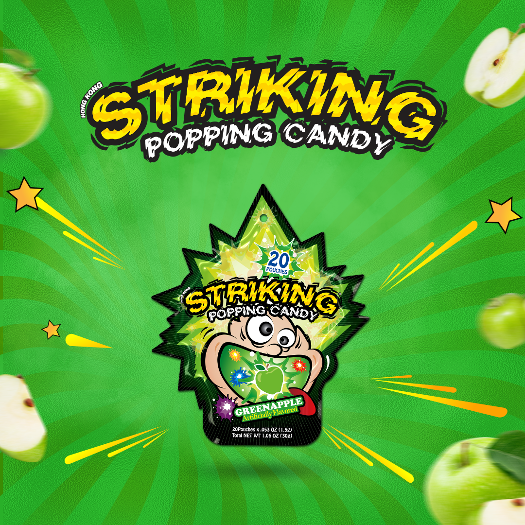Striking Popping Candy - Kẹo nổ Striking Vị Táo