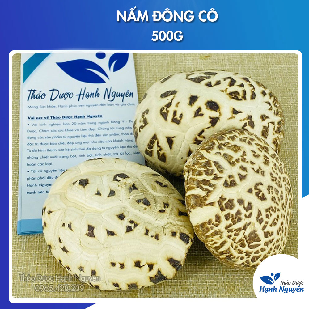 Nấm đông cô khô Nhật Bản 500g, tai nấm to, nấu canh dưỡng sinh, pha trà, tốt cho sức khỏe