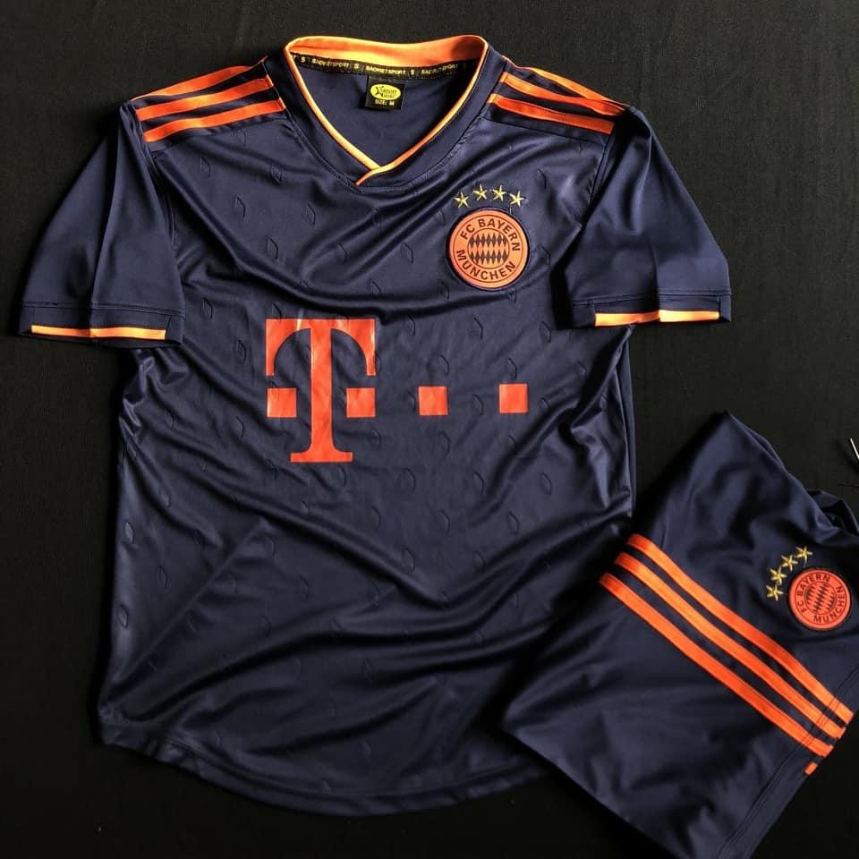 Bộ đồ đá banh bayern munich đen 2020