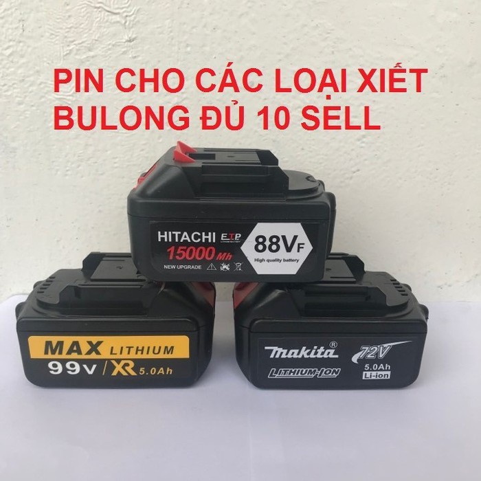 Pin máy khoan 72v 88v 99v