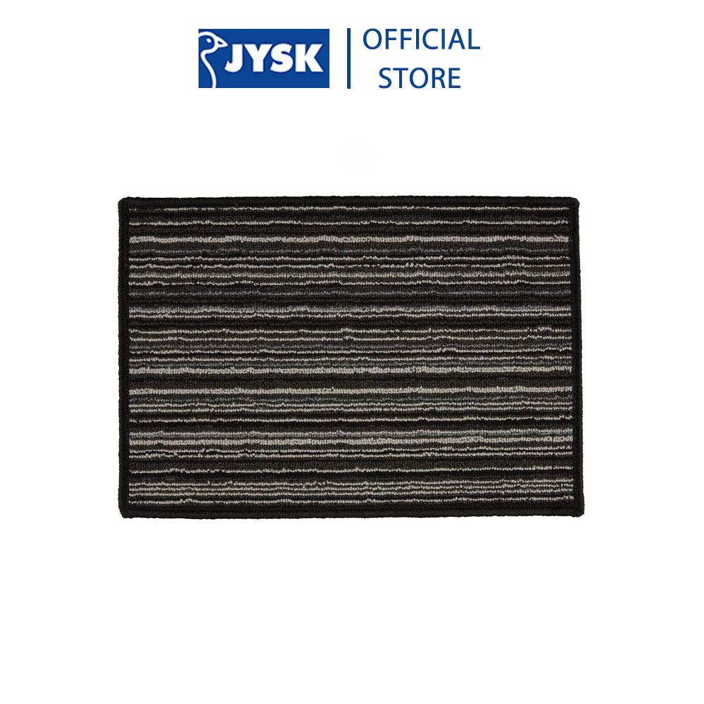 Thảm trải cửa | jysk pyttor | pp/latex | xám/đen | r40xd58cm