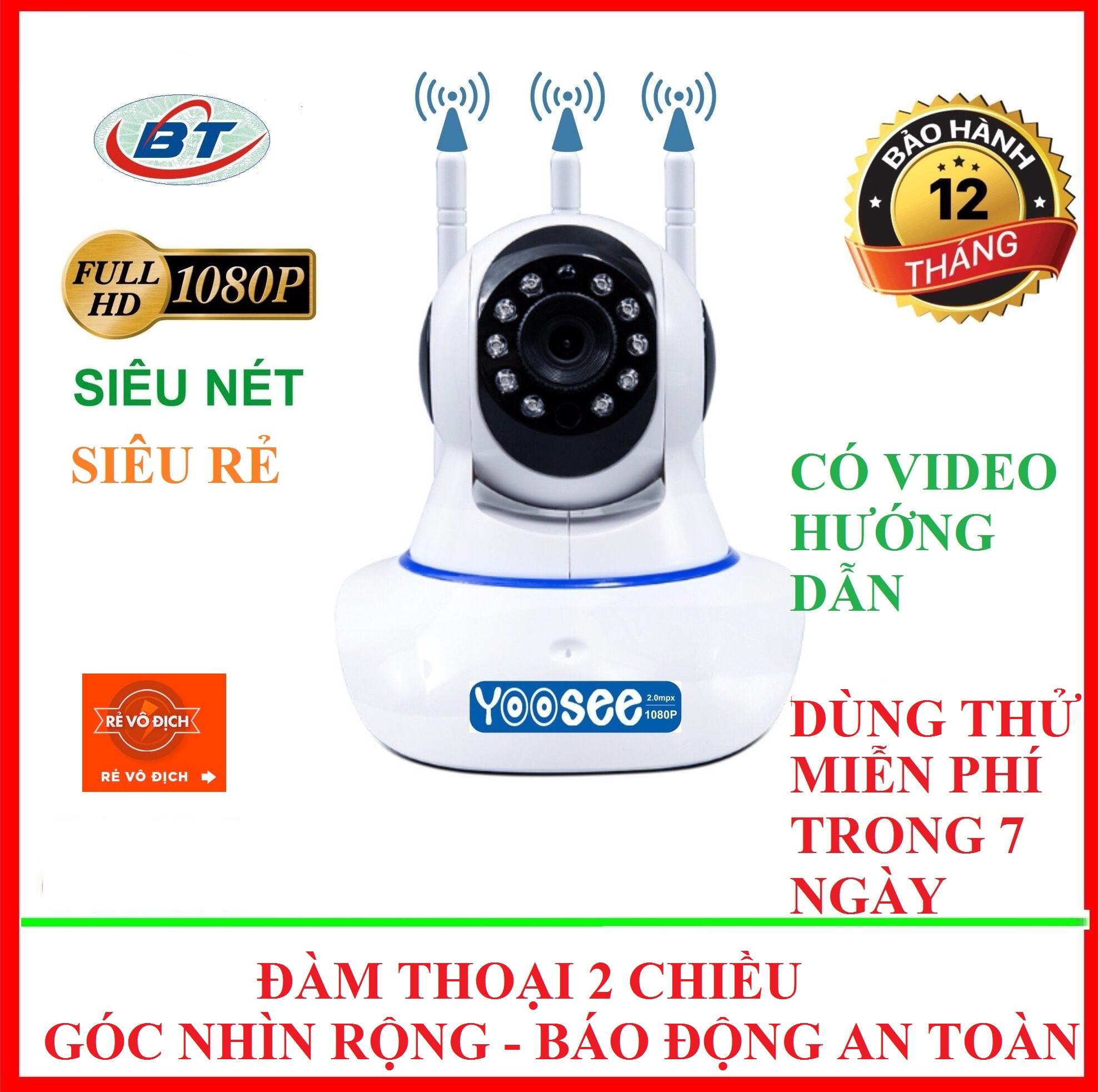 CAMERA WIFI YOOSEE 3 ANGTEN 1080P DÙNG THỬ 7 NGÀY MIỄN PHÍ