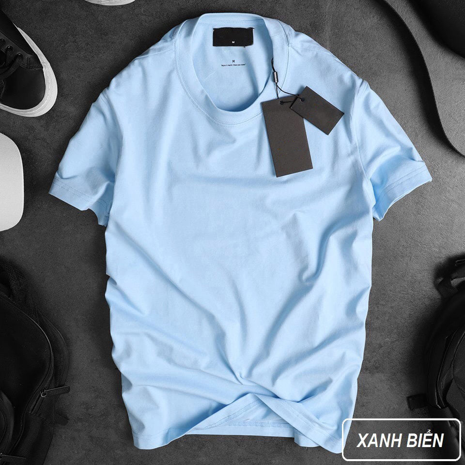 Áo Thun Trơn Xuất Hàn A02 Basic Unisex CHẤT ĐẸP , ẢNH THẬT.