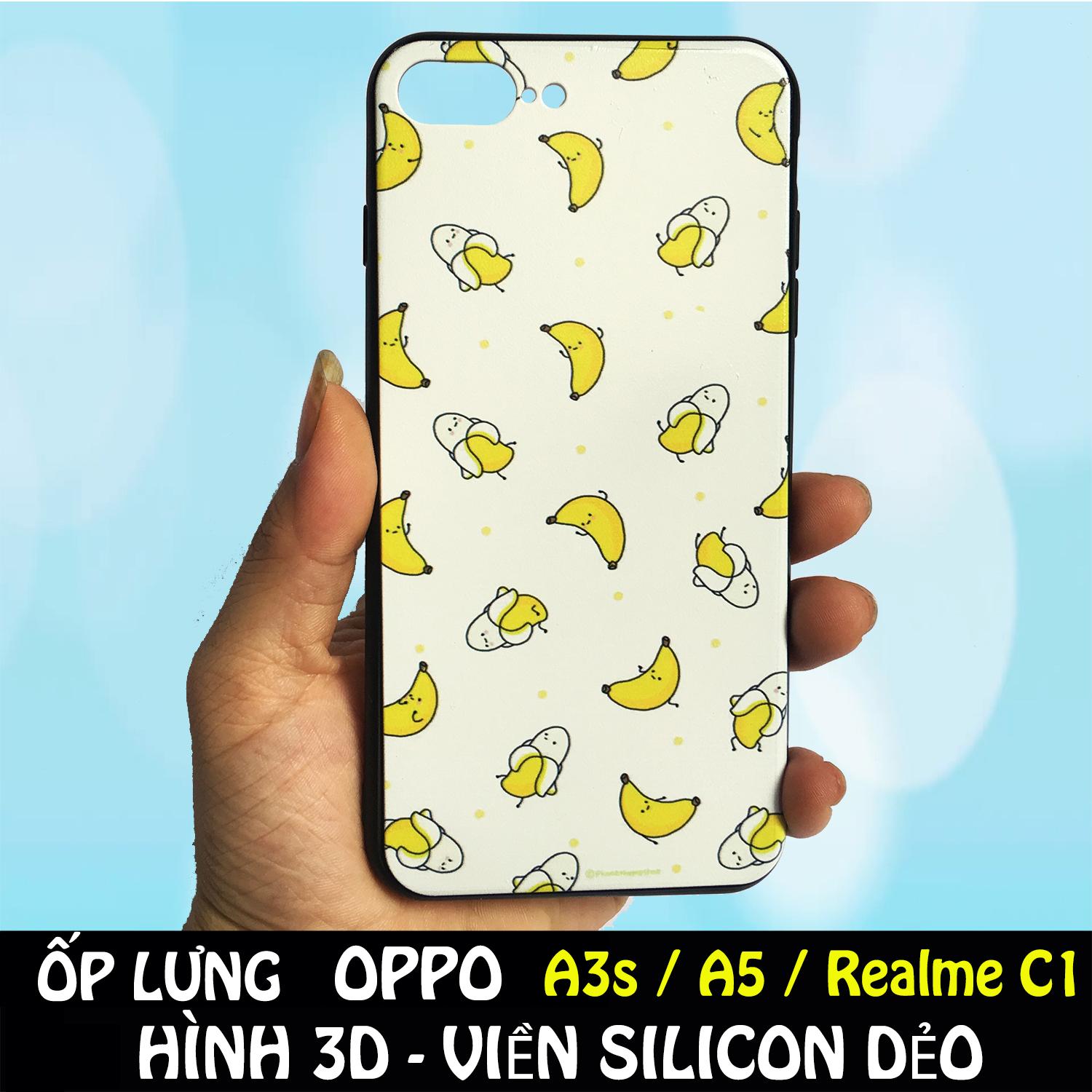 Ốp lưng hình trái cây cute dễ thương dành cho oppo a3s / a5 / realme c1